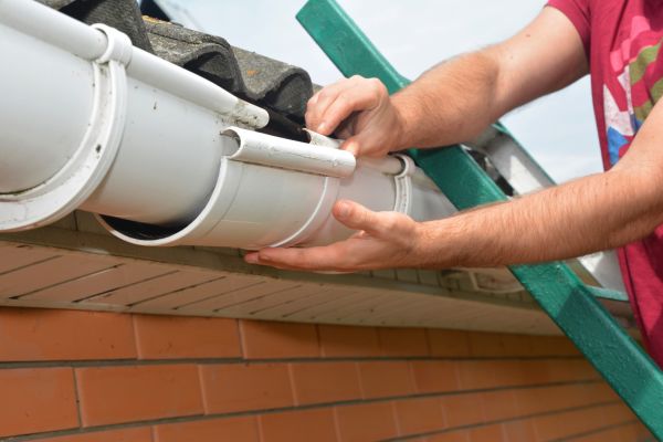 Large Gutter Repair in Rogers