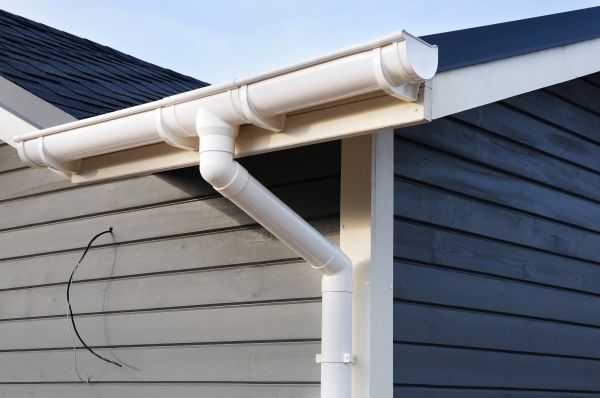 PVC Rain Gutter Installation in Rogers