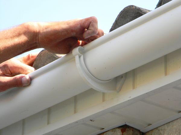 Plastic Gutter Repair in Rogers